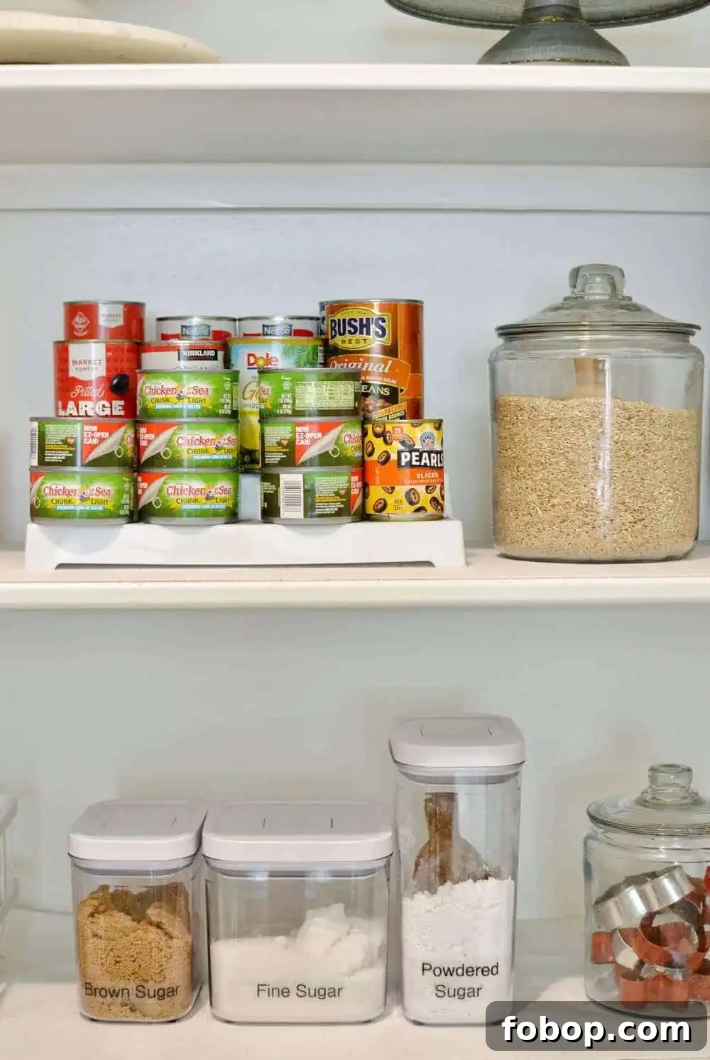 How to Begin Organizing Your Home: A Simple Room-by-Room Plan 10 labeled jar in the pantry - organize your home for back to school