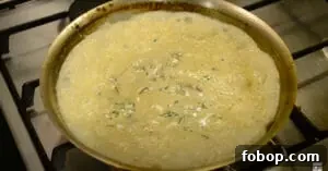 Creamy Garlic Mushroom Sauce Serving
