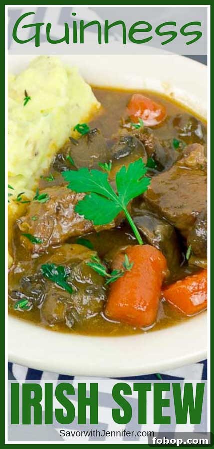 Beef and Guinness Stew with Homemade Guinness Beer Bread 9 Beef and Guinness Stew Pinterest Pin
