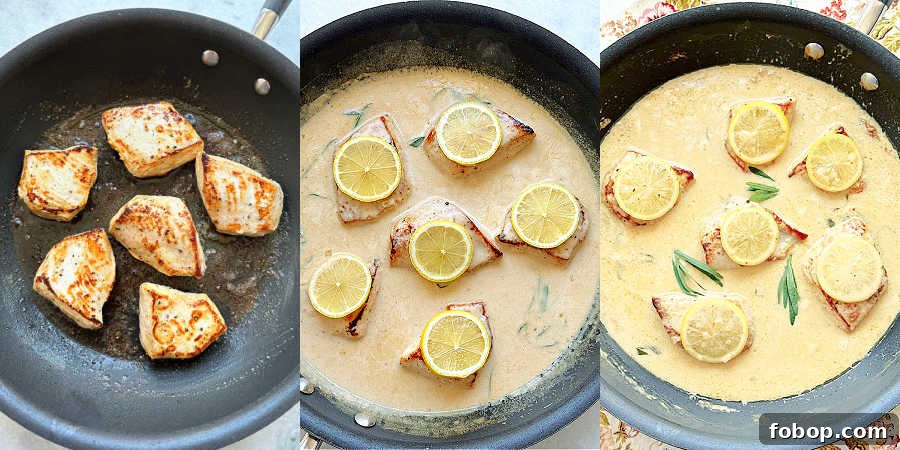 Creamy Tarragon Chicken Recipe with White Wine and Garlic 7 browning the chicken in the pan