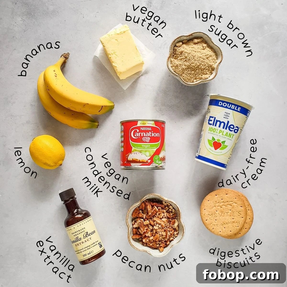 Banoffee Pie Ingredients