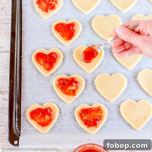 Keto Crunchy Pizza Hearts with 5 Simple Ingredients 7 Dividing Marinara Sauce | Low-Carb, So Simple