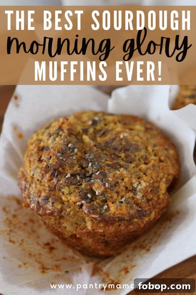 SOURDOUGH MORNING GLORY MUFFINS - PINTEREST IMAGE