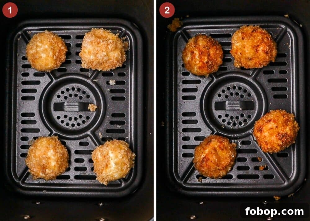 Crispy Air Fryer Carnivore Cream Cheese Bites 6 How to make Air Fryer Crispy Carnivore Cream Cheese Bites