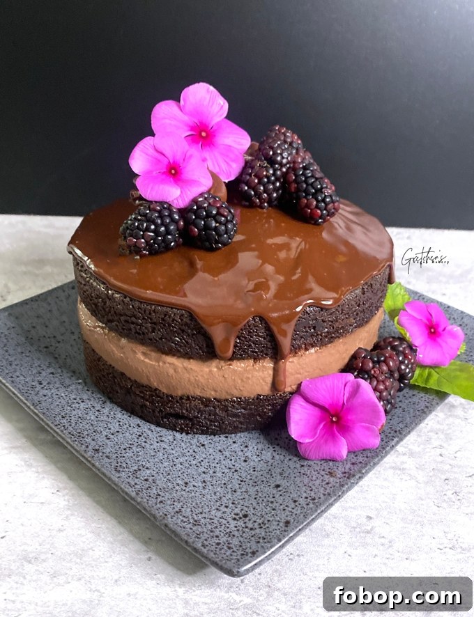 Chocolate Blackberry Cake