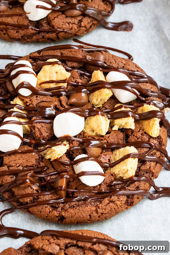 S'mores Cake Mix Cookies: Gooey Marshmallow Chocolate Treats 4 Best Homemade S'mores Cookies