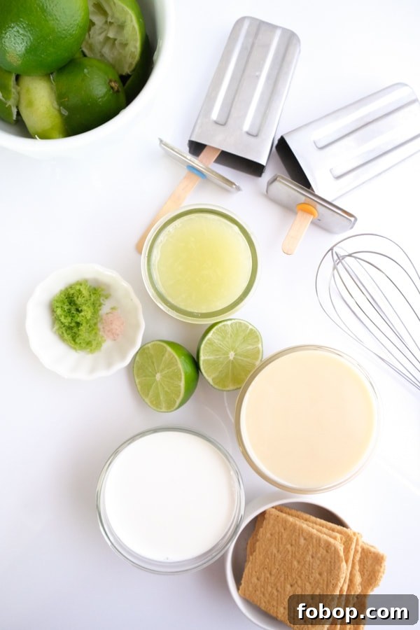 Creamy Mexican Lime Paletas (Lime Pie Ice Pops) 4 Creamy lime paletas three ways
