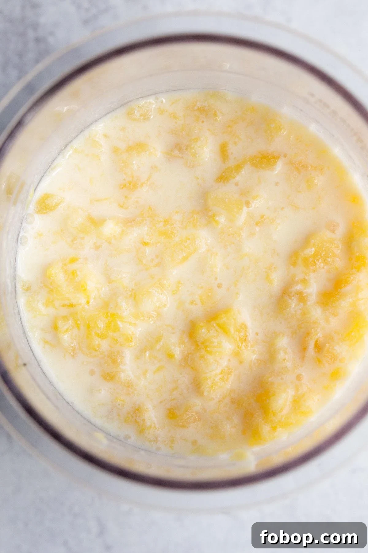 Make Dole Whip with Your Ninja Creami: Simple Recipe Guide 4 Ingredients mixed together in Dole Whip