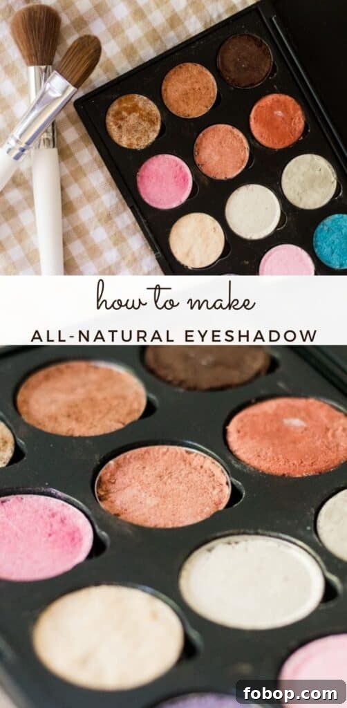 Make Your Own Natural Makeup: Simple DIY Recipes and Tips 5 homemade eyeshadow pallette