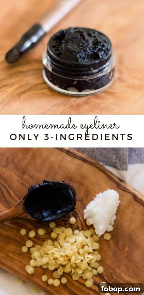 Make Your Own Natural Makeup: Simple DIY Recipes and Tips 6 Homemade eyeliner recipe