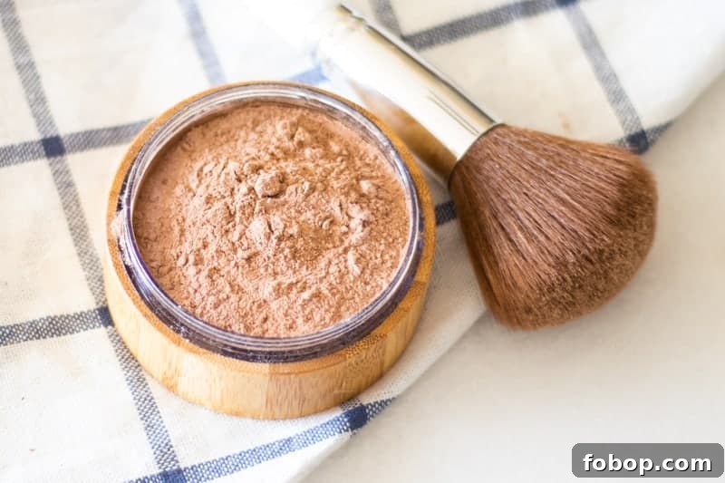 Make Your Own Natural Makeup: Simple DIY Recipes and Tips 8 homemade foundation in makeup container