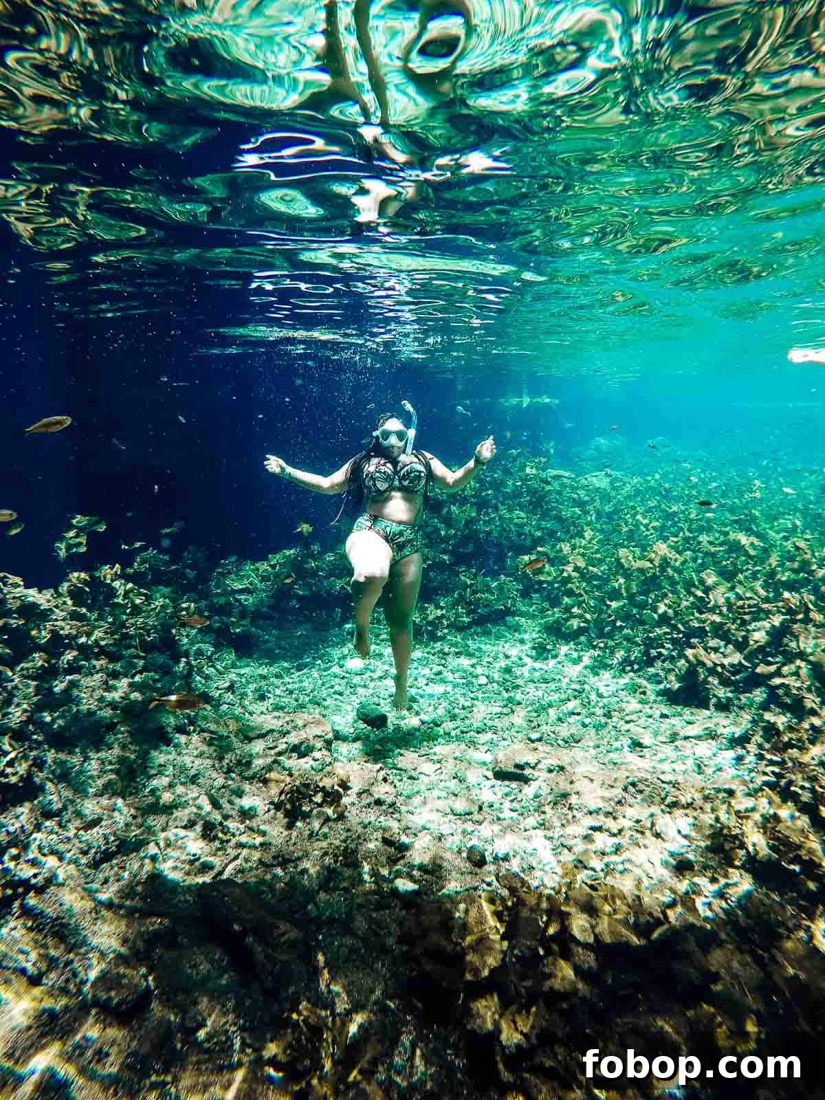 Tulum Travel Guide: Top Eats, Hotels, and Must-See Activities 3 Jessica underwater, scuba diving.