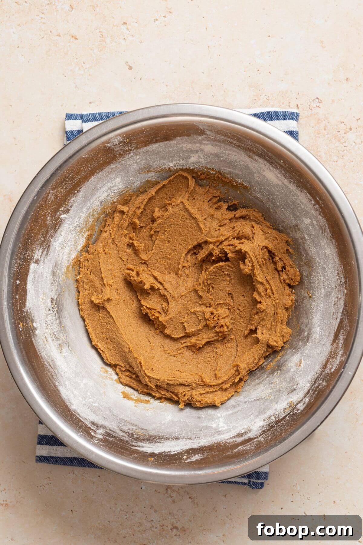 Small-Batch Brown Sugar Cookie Recipe for Perfect Soft Bites 9 A bowl with brown sugar cookie dough in it.