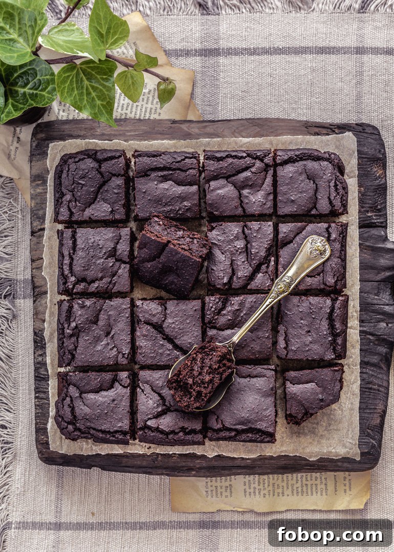 Chickpea Dark Chocolate Brownies
