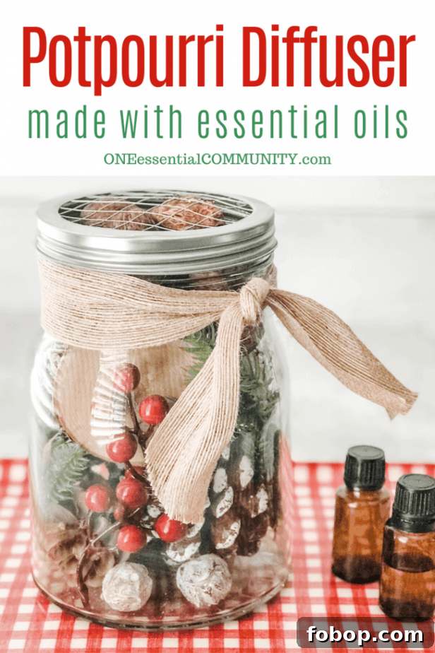 Christmas Potpourri Diffuser Ideas for Cozy Holiday Aromas 2 homemade Christmas potpourri in mason jar