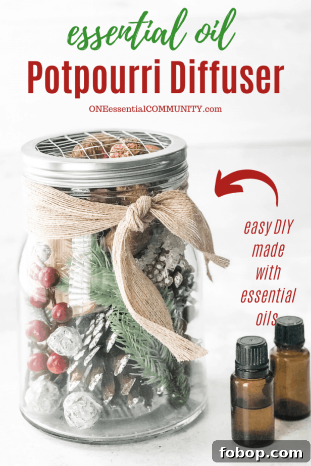 Christmas Potpourri Diffuser Ideas for Cozy Holiday Aromas 10 title image for essential oil potpourri diffuser
