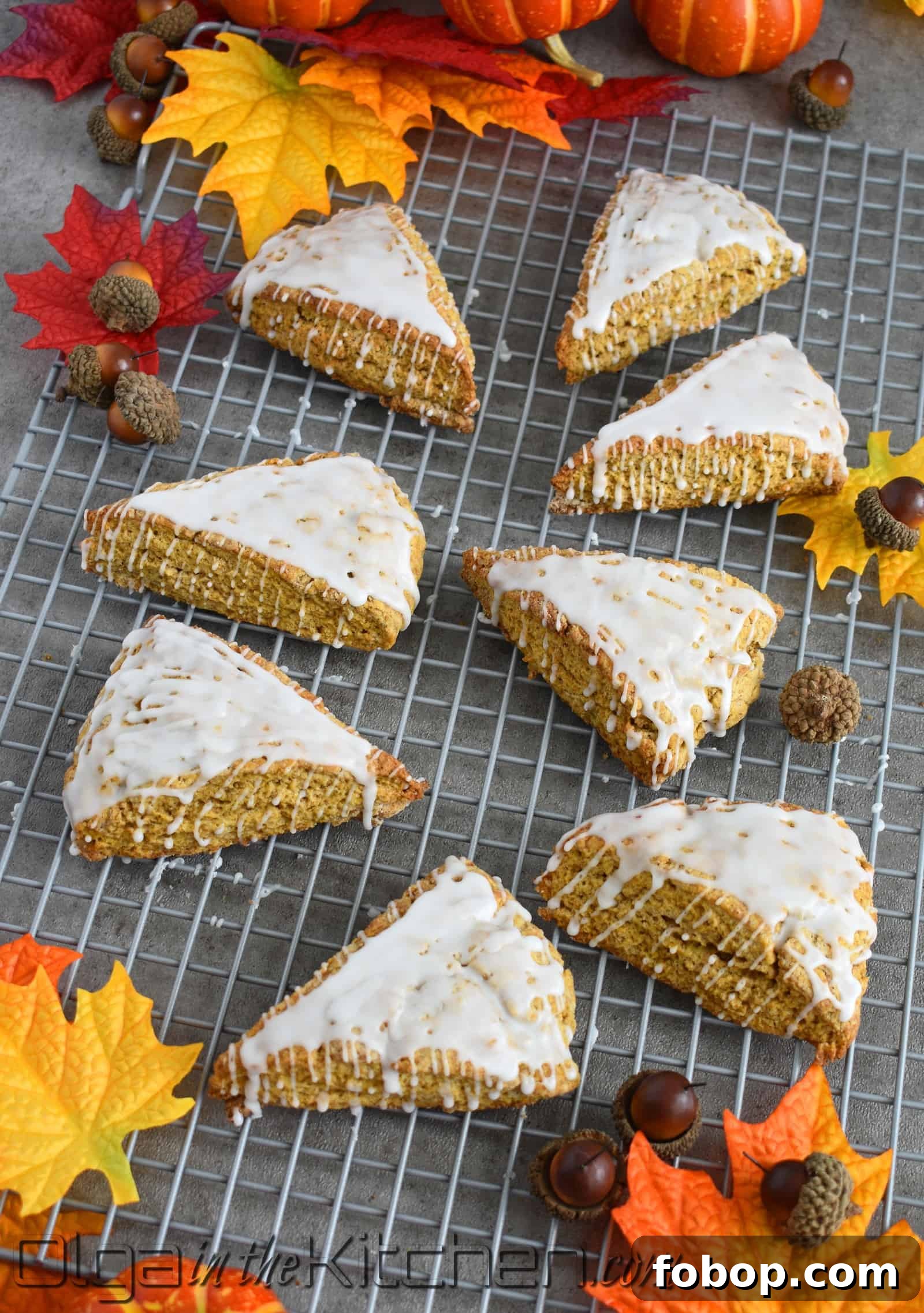Pumpkin Scones Recipe: Flaky Autumn Scones with Warm Spices 11 Glazed pumpkin scones
