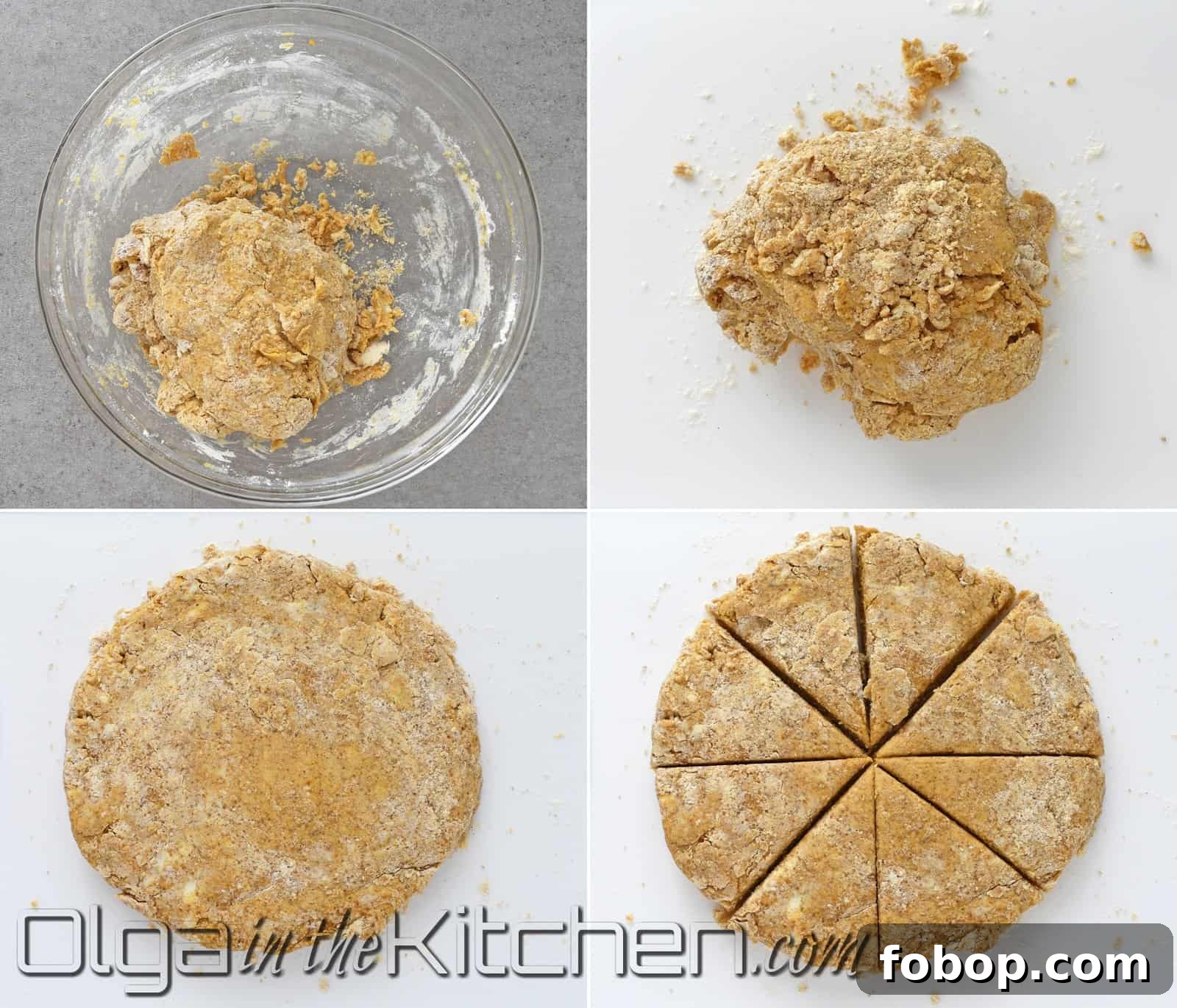 Pumpkin Scones Recipe: Flaky Autumn Scones with Warm Spices 8 Cut pumpkin scones