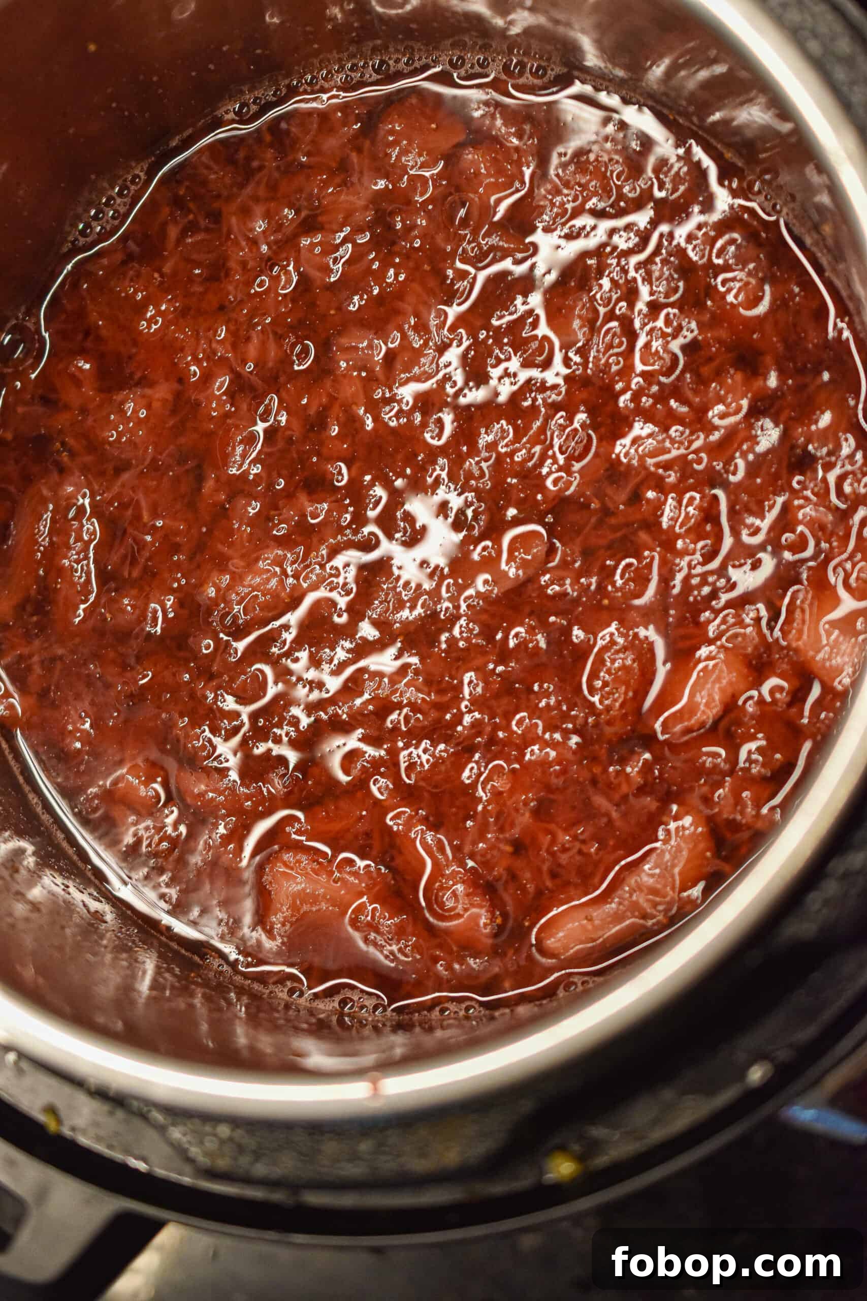 Open the instant pot and add the cornstarch