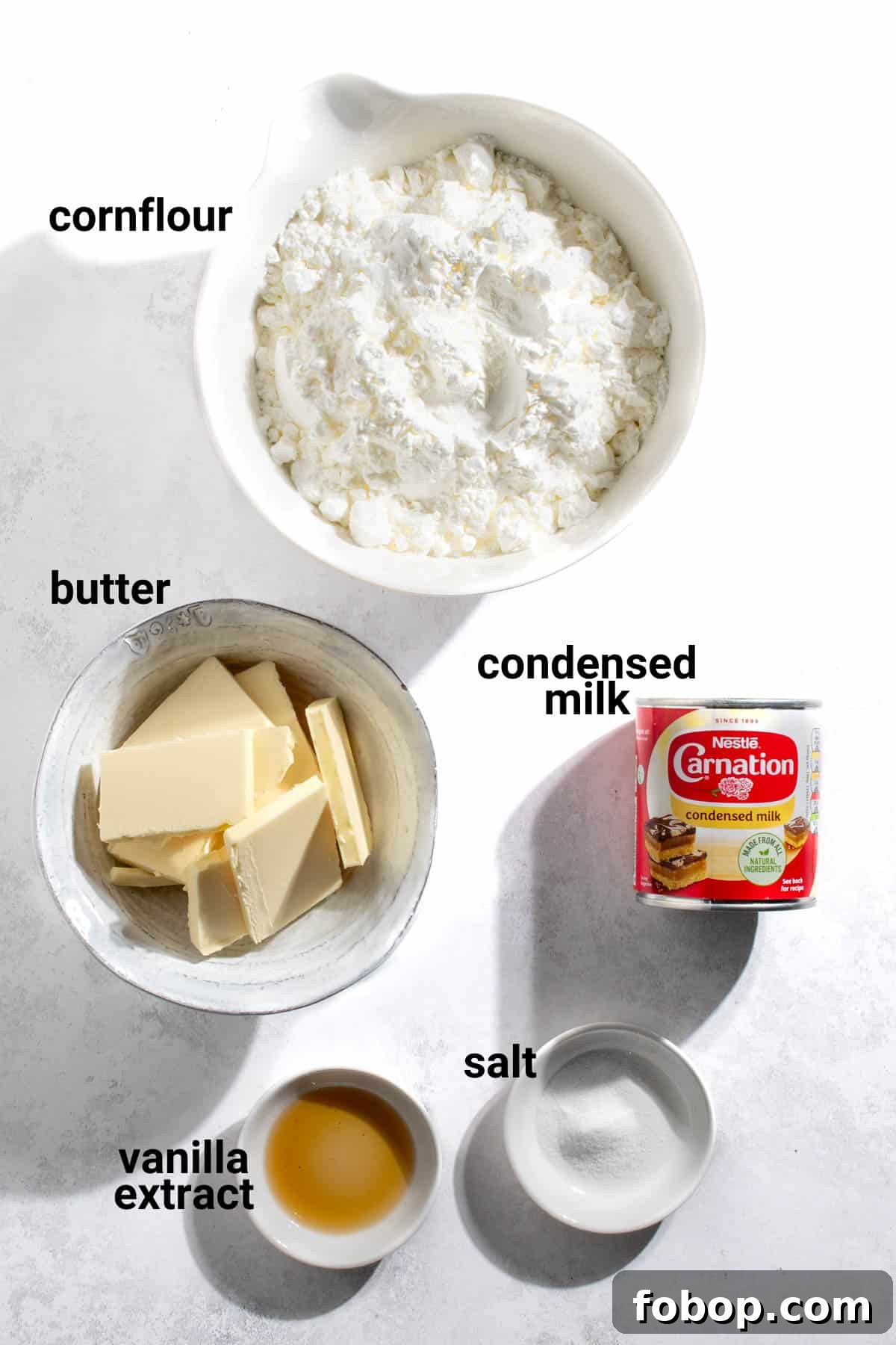 Sequilhos ingredients.