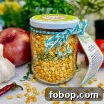 jar of split pea soup mix