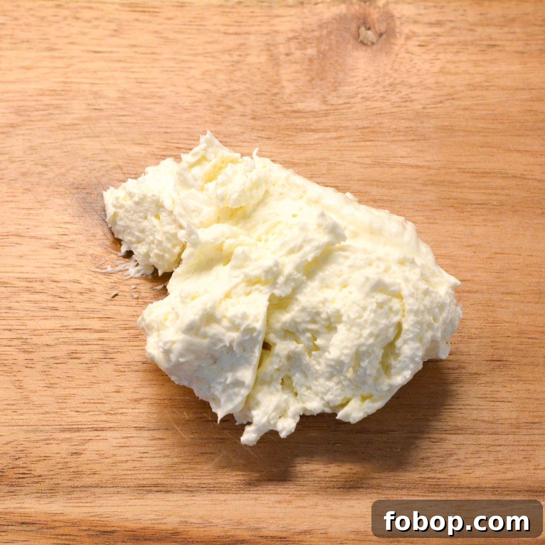 combine the softened cream cheese and ranch seasoning until smooth and creamy.
