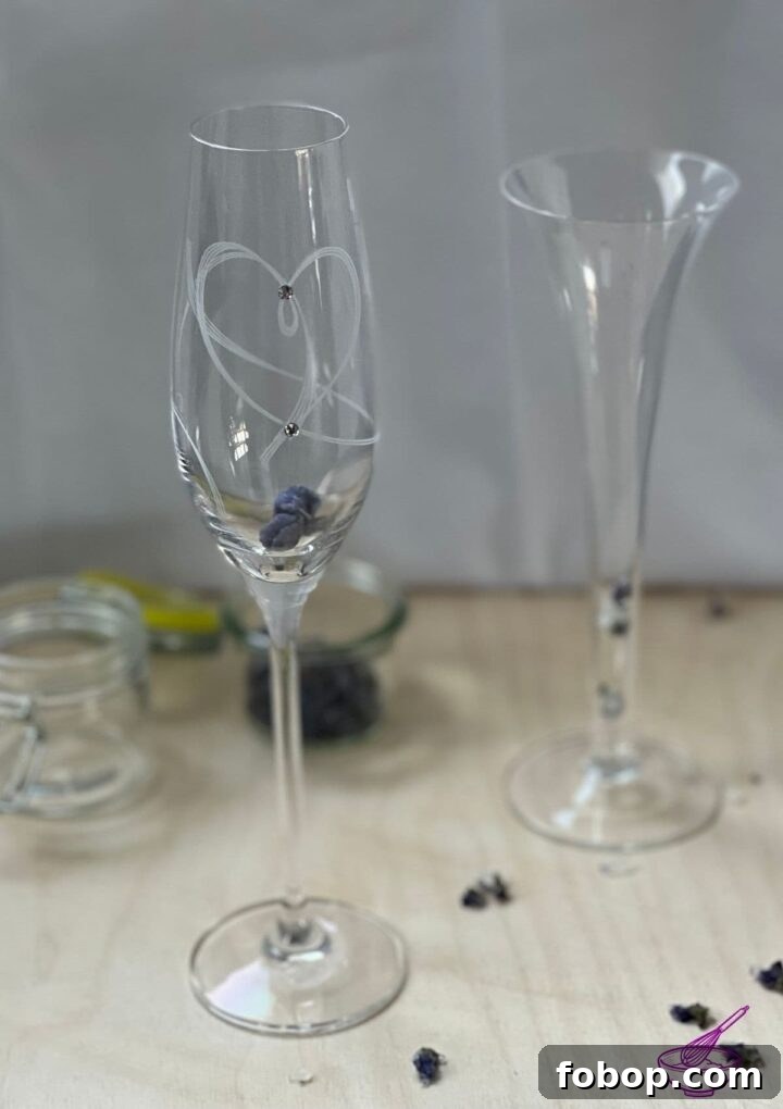 Sparkling Wine–Candied Violets: Elegant Floral Dessert Recipe 3 Candied violets and sparkling wine