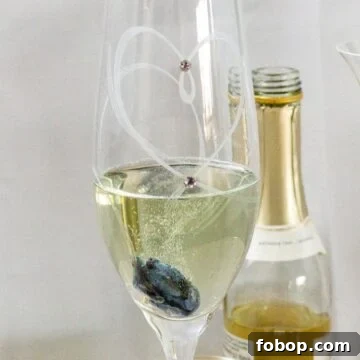 Sparkling Wine–Candied Violets: Elegant Floral Dessert Recipe 7 Candied Violet with Sparkling wine