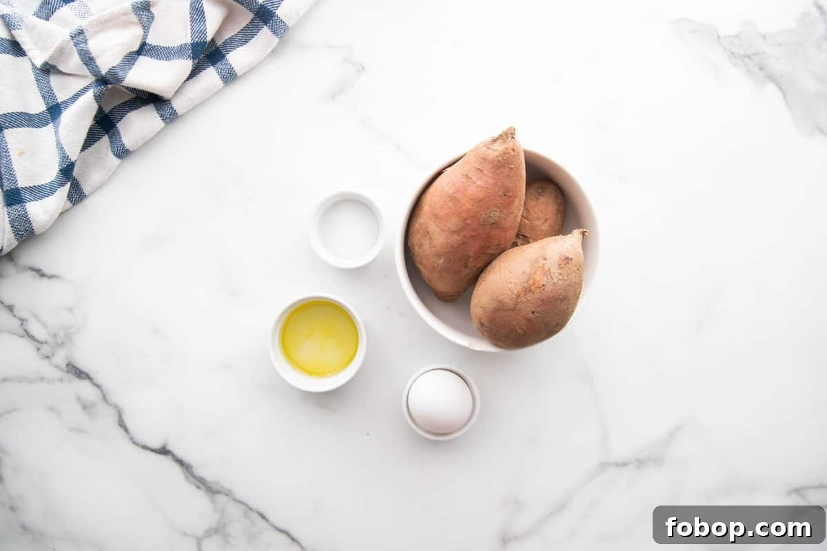 Crispy Air Fryer Sweet Potato Fries Recipe 4 Ingredients for air fryer sweet potato fries.