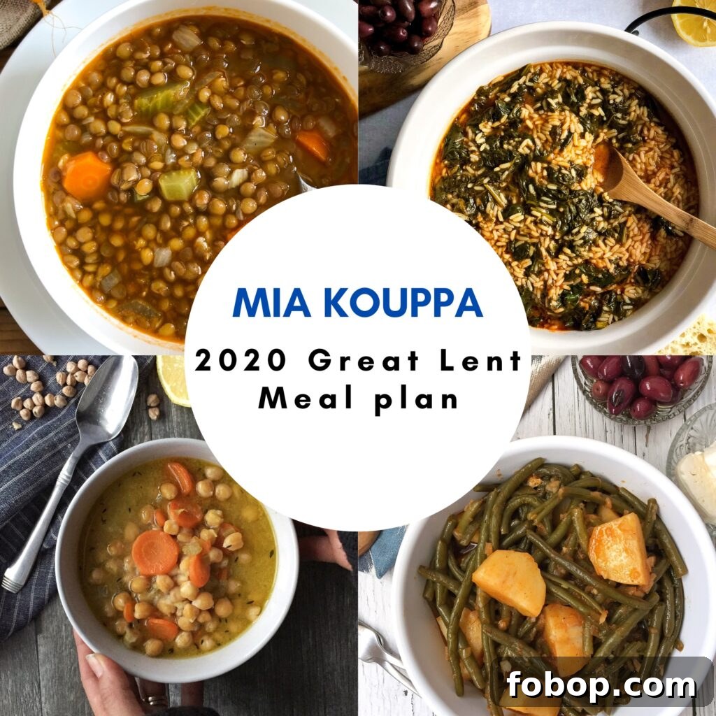 Mia Kouppa: Lenten Meal Plan 2020 — Recipes & Weekly Menu 3 Mia Kouppa Great Lent meal plan