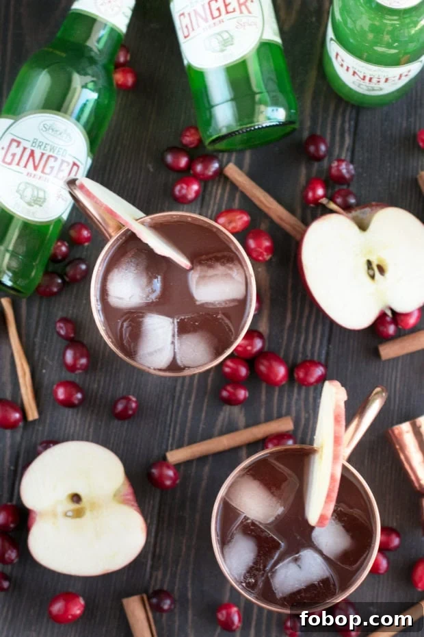 Cranberry Cider Irish Mule Cocktail Recipe 3 Cranberry Cider Irish Mule