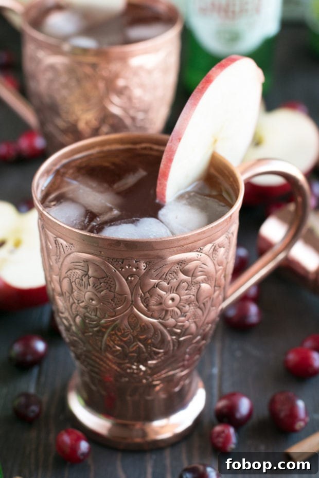 Cranberry Cider Irish Mule Cocktail Recipe 5 Cranberry Cider Irish Mule