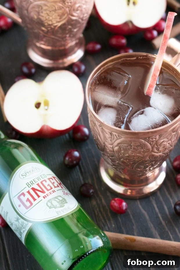 Cranberry Cider Irish Mule Cocktail Recipe 7 Cranberry Cider Irish Mule