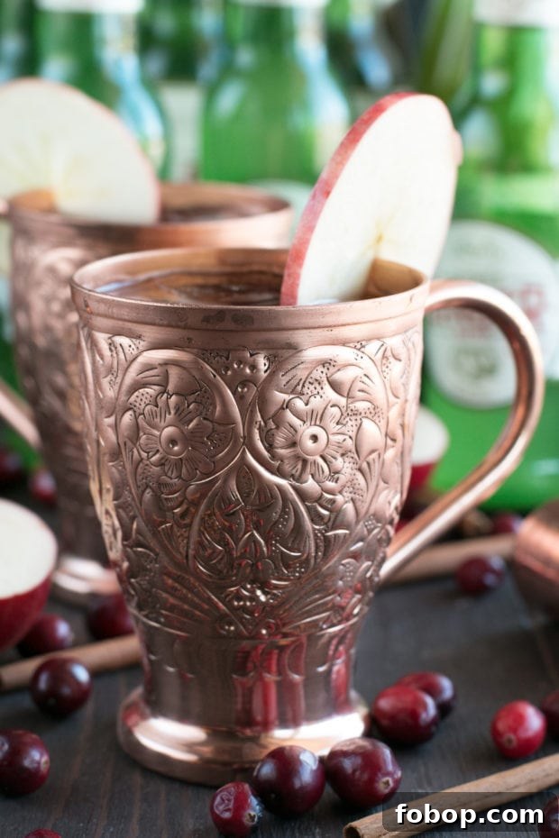 Cranberry Cider Irish Mule Cocktail Recipe 8 Cranberry Cider Irish Mule