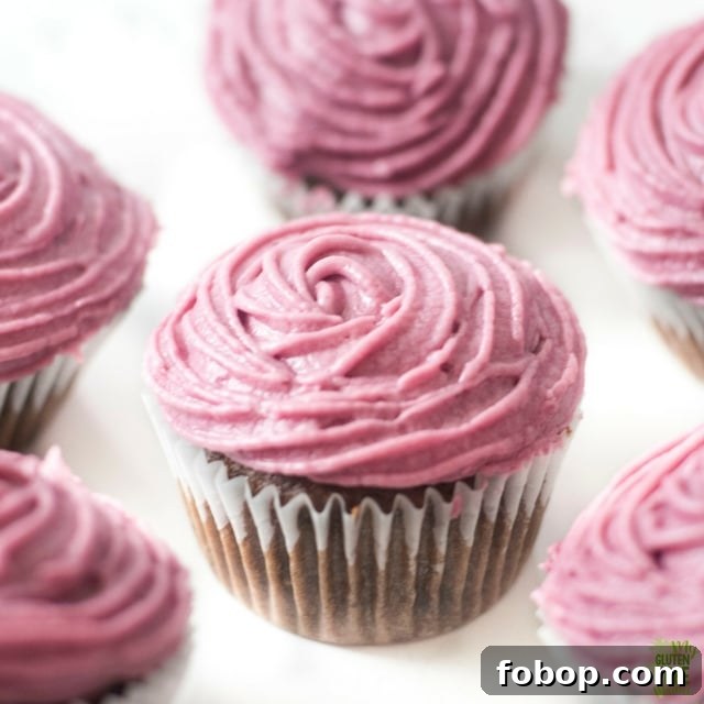 Gluten-Free Chocolate Cupcakes with Red Wine Buttercream 6 Red Wine Buttercream