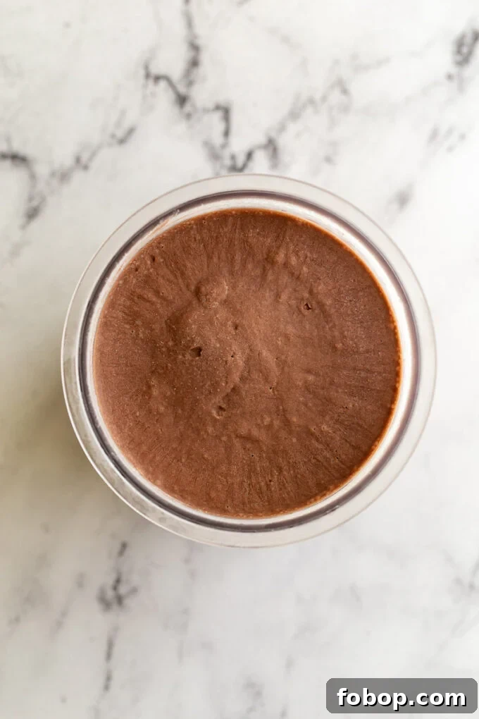 chocolate ice cream in a ninja creami base