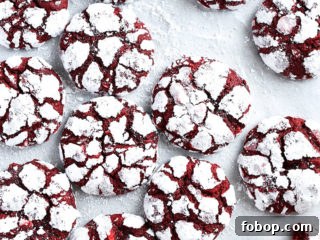 Red Velvet Crinkle Cookies