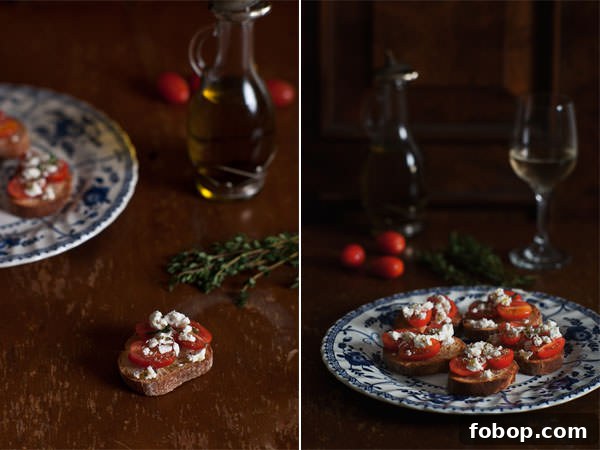 Greek dakos canapes