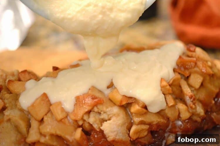 A close up of apple bread.