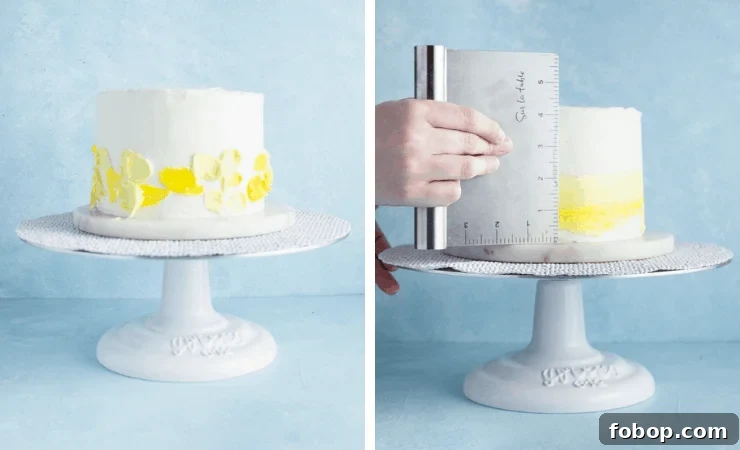 Step-by-step photos for making an easy lemon cake