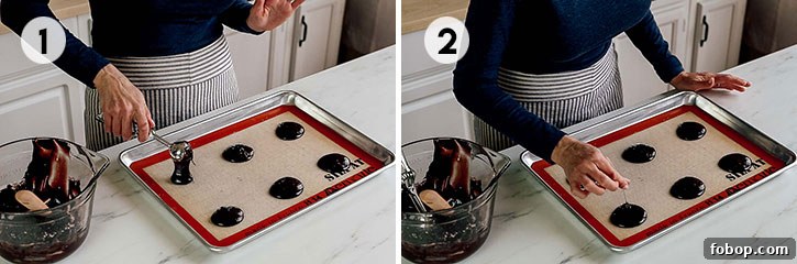 Gluten-Free Chocolate Chip Cookies — Flourless Recipe That Melts 3 step-by-step photos of making flourless chocolate cookies 1 and 2