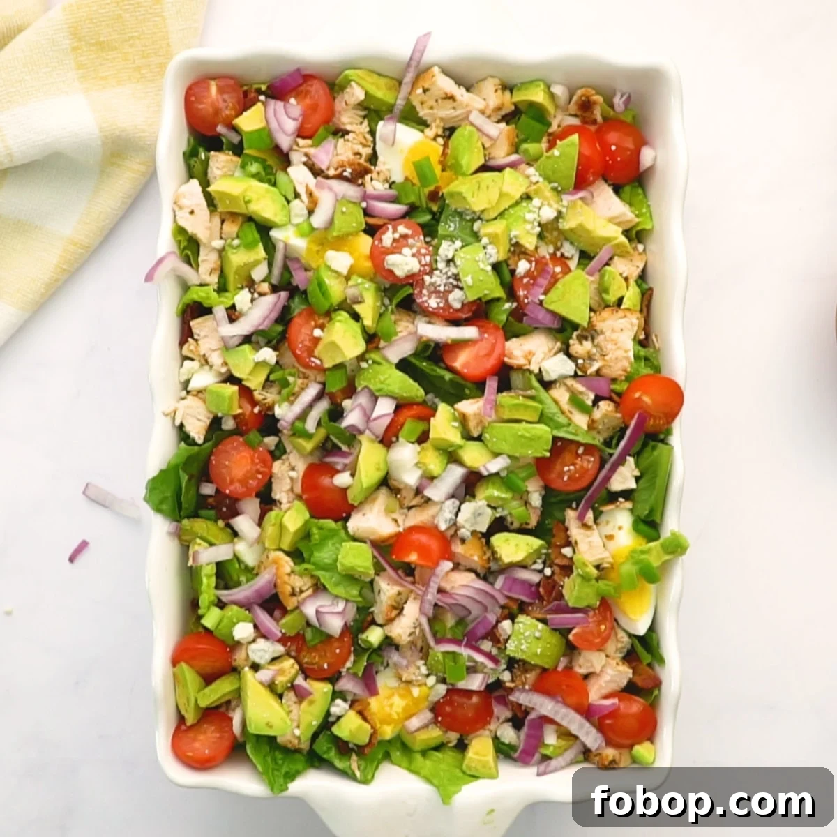 Cobb Salad with Homemade Dressing Recipe for Fresh Flavor 2 cobb salad