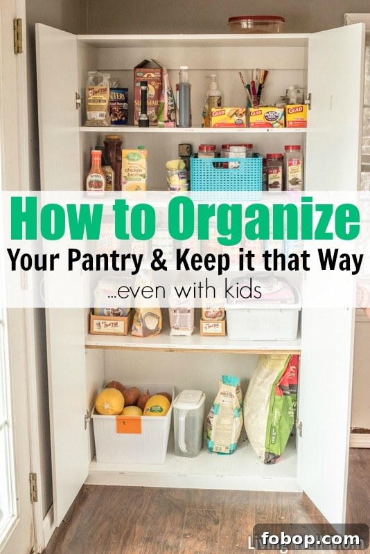Organize Your Pantry and Keep It Tidy — Even With Kids 2 Tired of that messy pantry? Save time and money with this simple practical tip for organizing your pantry that really works. It's so easy, you'll be able to keep it organized even with kids!