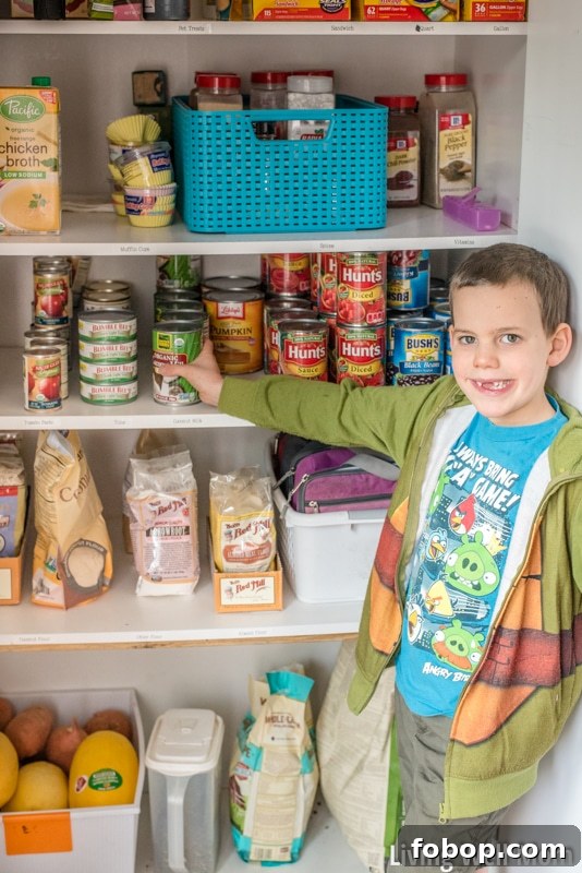 Organize Your Pantry and Keep It Tidy — Even With Kids 10 Tired of that messy pantry? Save time and money with this simple practical tip for organizing your pantry that really works. It's so easy, you'll be able to keep it organized even with kids!