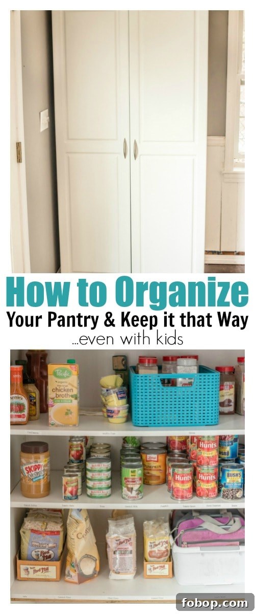 Organize Your Pantry and Keep It Tidy — Even With Kids 11 Tired of that messy pantry? Save time and money with this simple practical tip for organizing your pantry that really works. It's so easy, you'll be able to keep it organized even with kids!