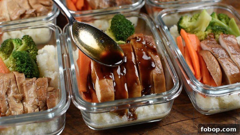 Teriyaki Chicken with cauliflower rice Meal Prep | NoBiggie.net