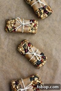 Healthy Chewy No Bake Granola Bars - Packed and Ready to be Given Away to Family and Friends