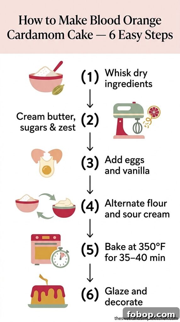 How to Make Blood Orange Cardamom Cake — 6 Easy Steps
