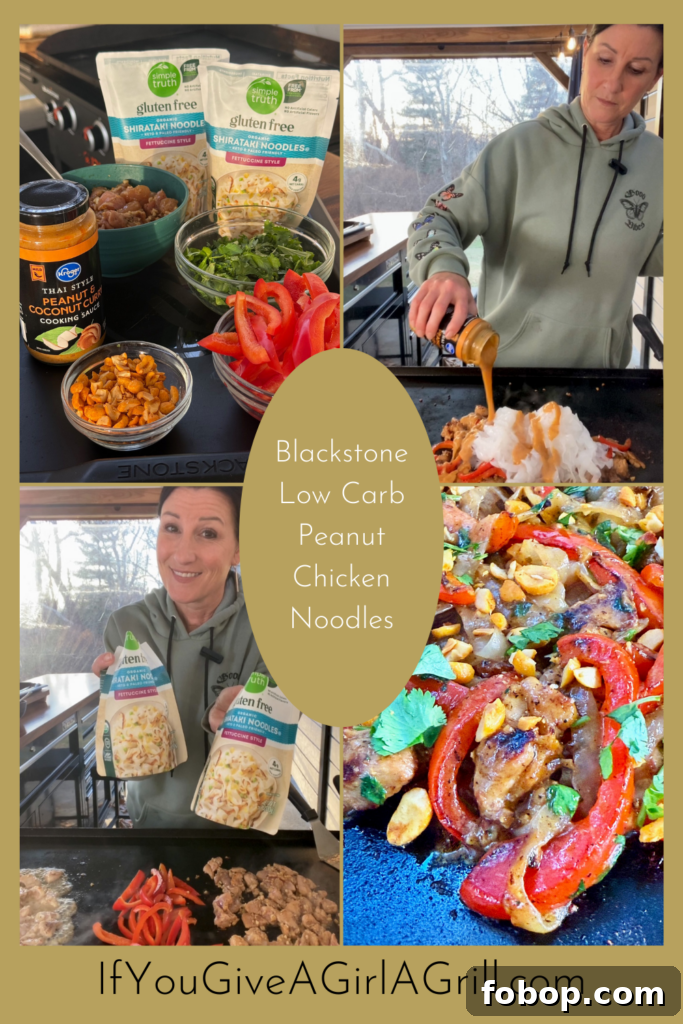 Low-Carb Peanut Chicken Noodles for Blackstone Grill 12 img 43467 11