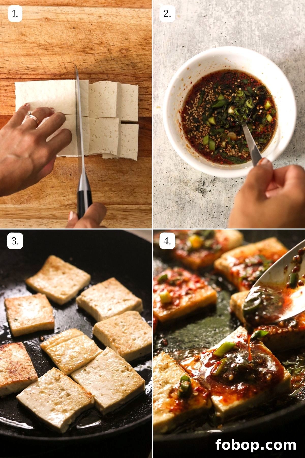 numbered step by step photos showing how to make this recipe